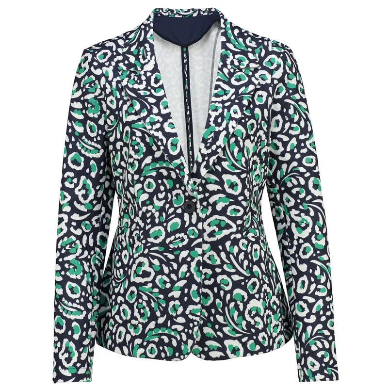 Dames Blazer 23018 Les Copines BLAUW DESSIN
