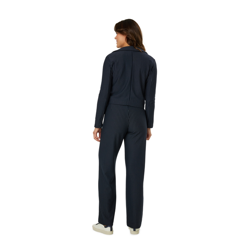 Dames Blazer 24173 blazer pintstripe Ivy & You NAVY