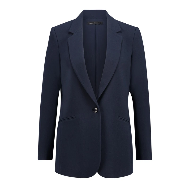 Dames Blazer Basic suit long jacket Expresso NAVY