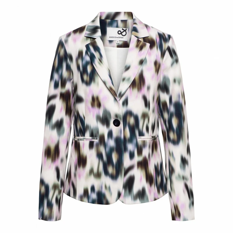 Dames Blazer COPENHAGEN FADED FWR &CO Woman GROEN DESSIN