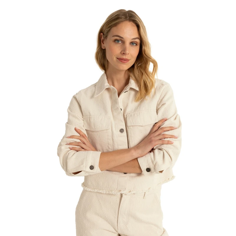 Dames Blazer CS16-25361 Claudia Strater ECRU