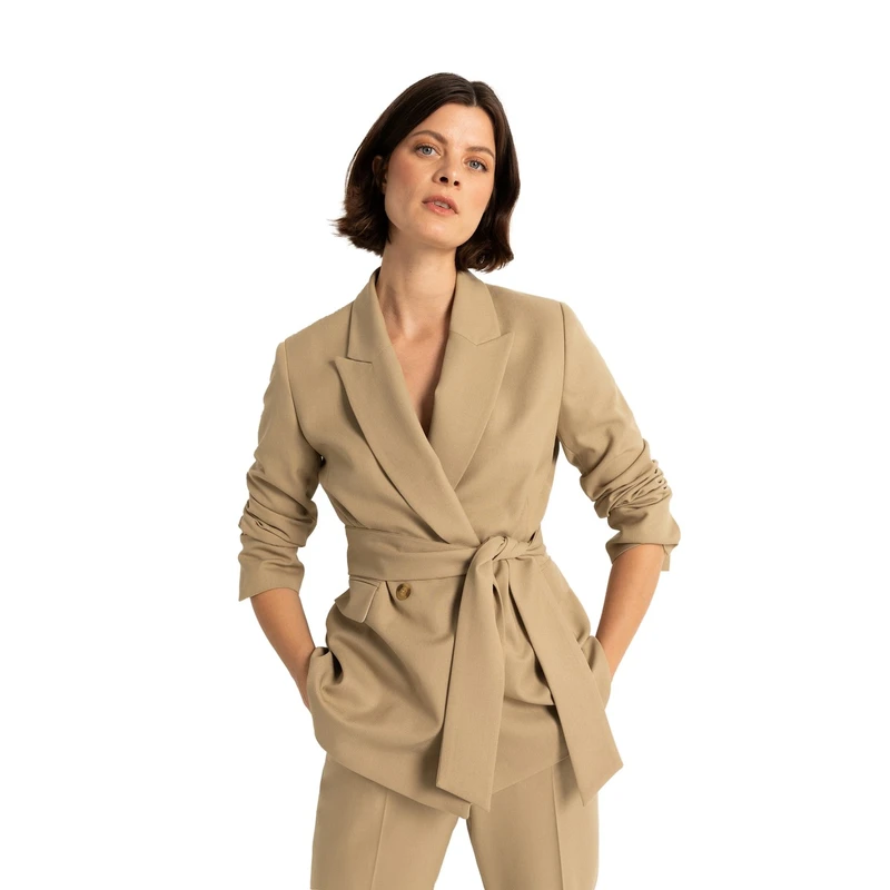 Dames Blazer CS23-15535 Claudia Strater TAUPE