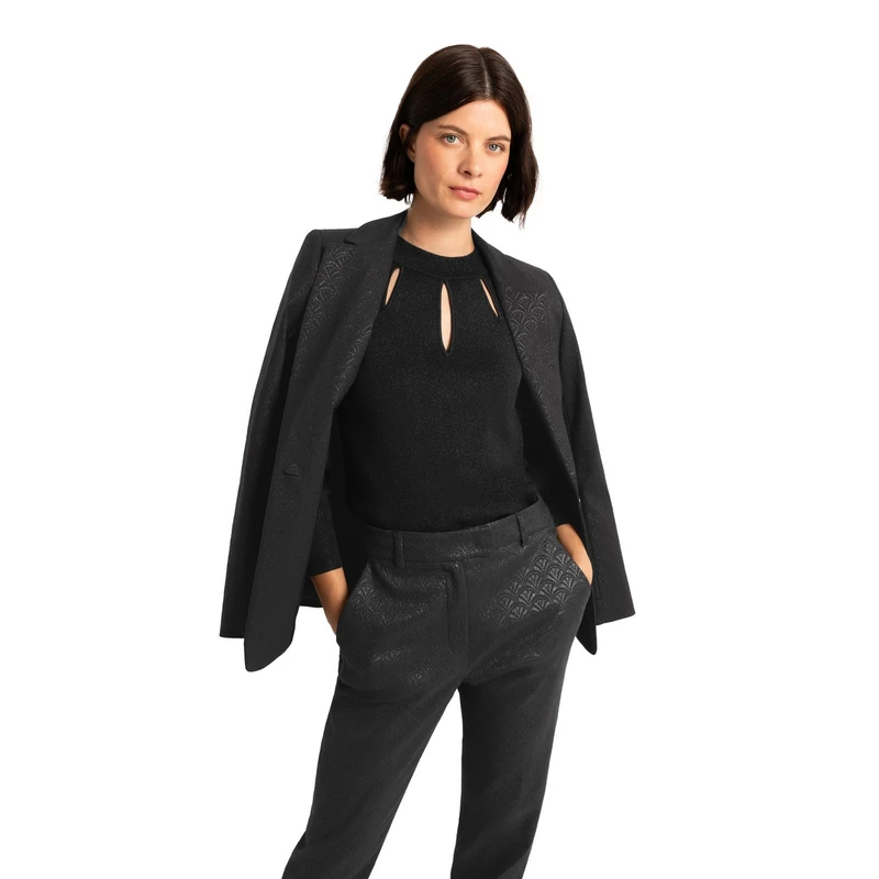 Dames Blazer CS23-15538 Claudia Strater ZWART