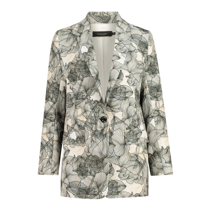 Dames Blazer CS24-15508 Claudia Strater ZWART