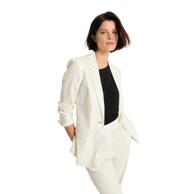 Dames Blazer CS24-15517 Claudia Strater Wit