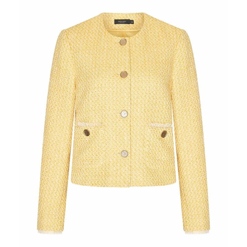 Dames Blazer CS25-15502 Claudia Strater GEEL