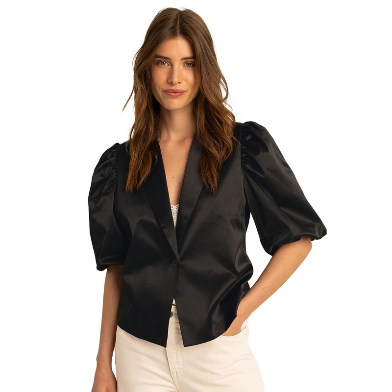 Dames Blazer EX15-25529 Expresso ZWART
