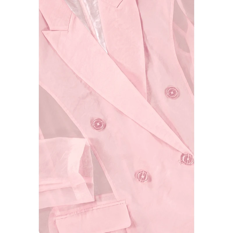 Dames Blazer EX24-15011 Expresso FUCHSIA