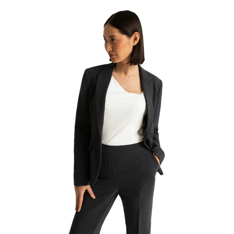 Dames Blazer EX99-15018 Expresso ZWART