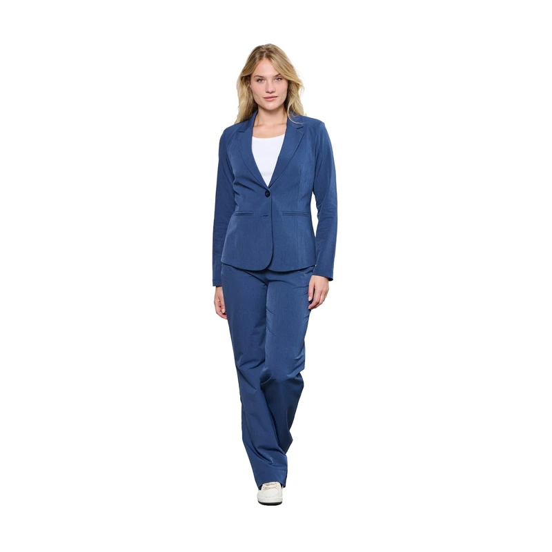 Dames Blazer PHILEINE MELEE TRAVEL &CO Woman MIDDEN BLAUW
