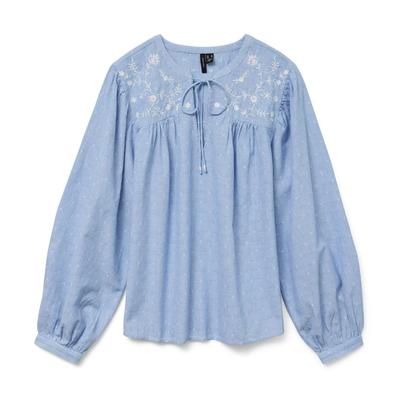 Dames Blouse 10329166 Vero Moda BLAUW DESSIN