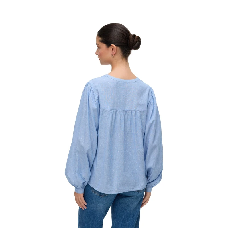 Dames Blouse 10329166 Vero Moda BLAUW DESSIN