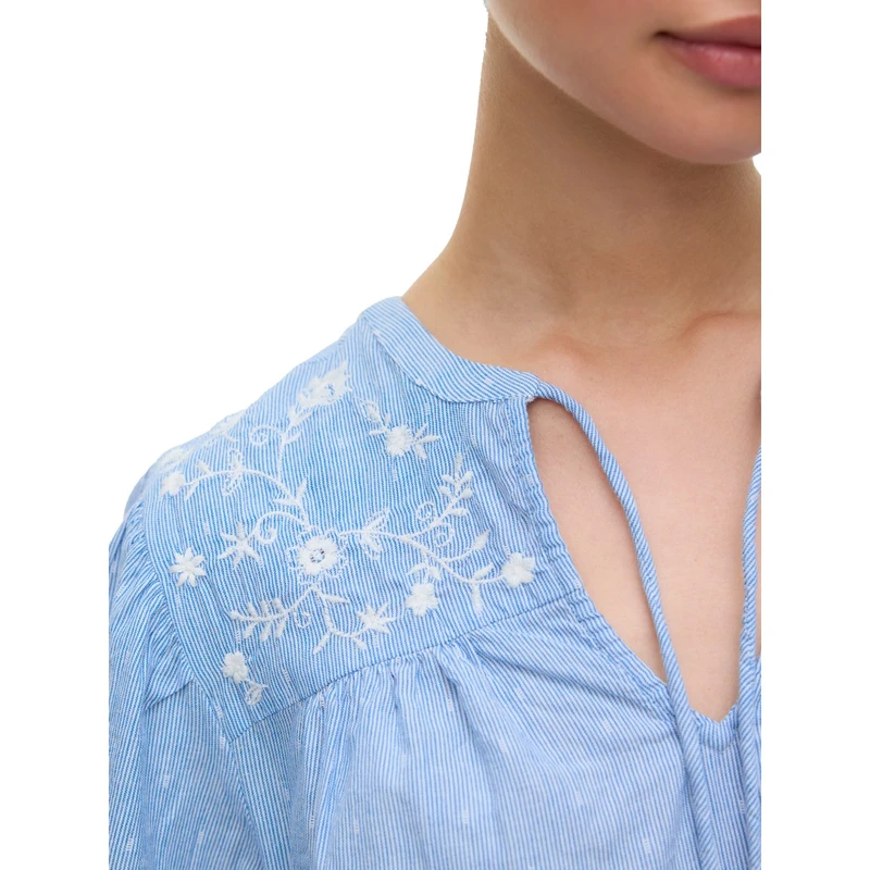 Dames Blouse 10329166 Vero Moda BLAUW DESSIN