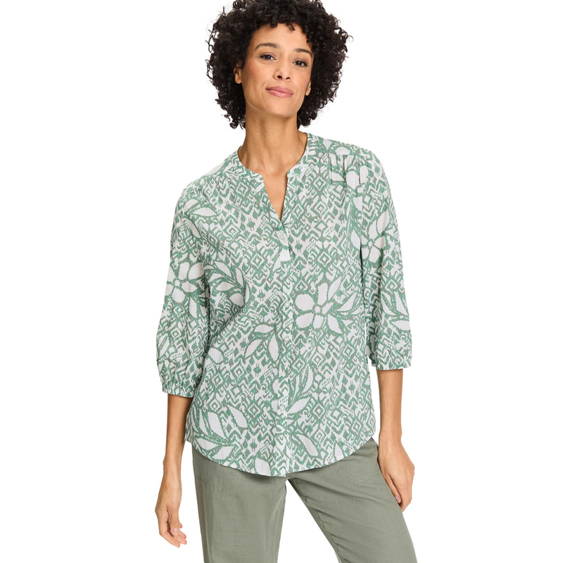Dames Blouse 12002105 Olsen KHAKIGROEN