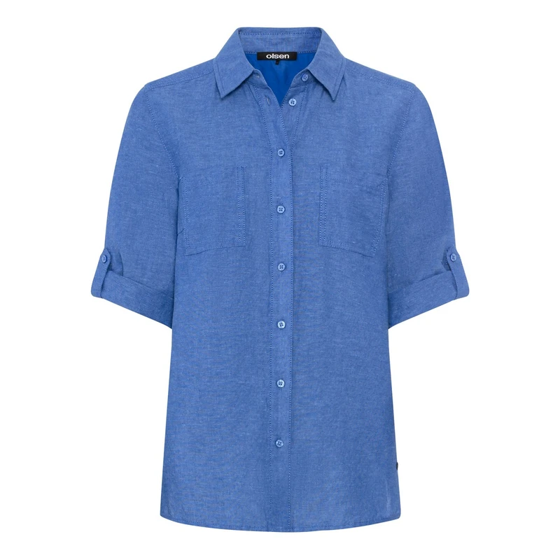 Dames Blouse 12002121 Olsen MIDDEN BLAUW
