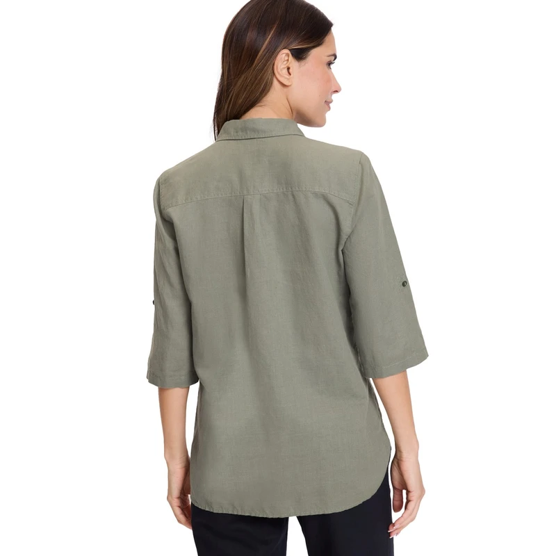 Dames Blouse 12002121 Olsen KHAKIGROEN