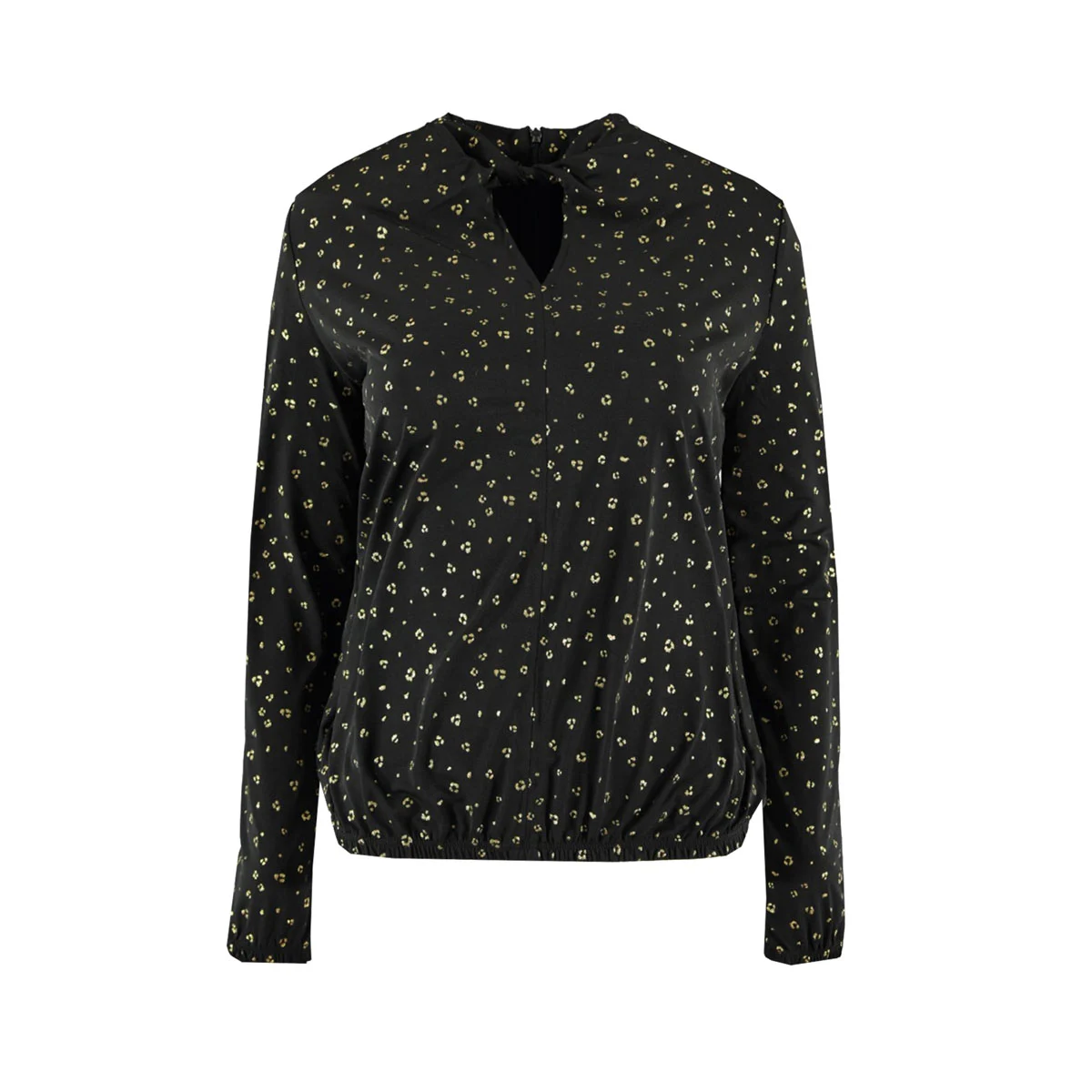 Dames shirt met top elastiek in boord