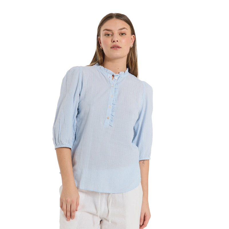Dames Blouse 205885 Freequent BLEU
