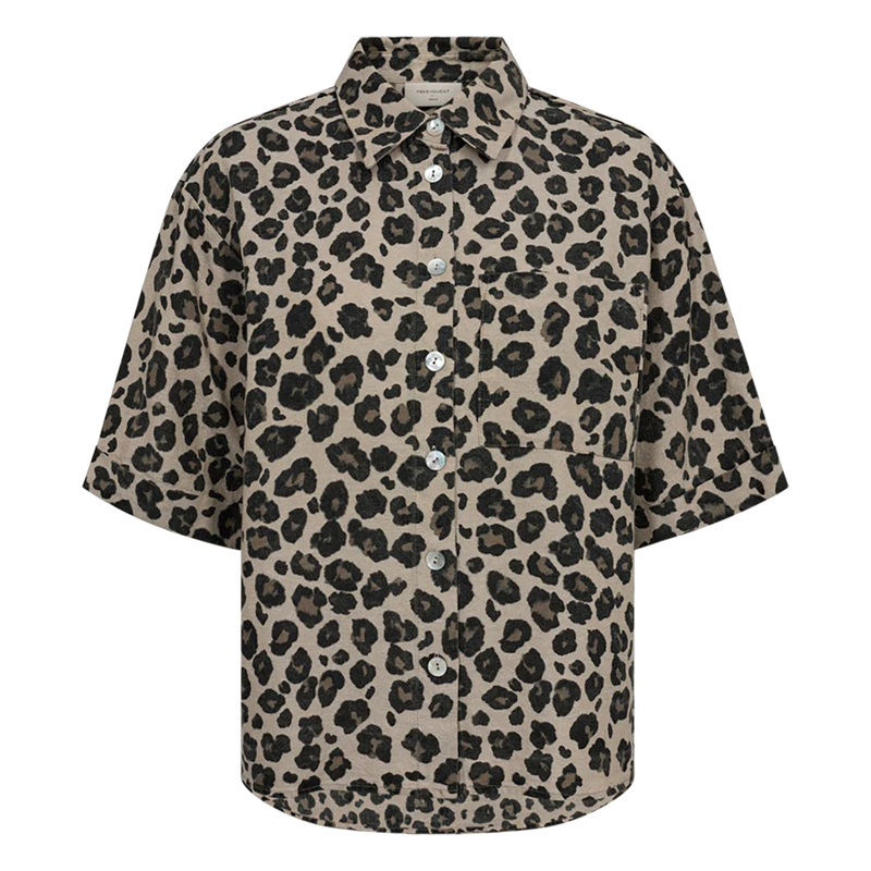Dames Blouse 206036 Freequent BRUIN DESSIN
