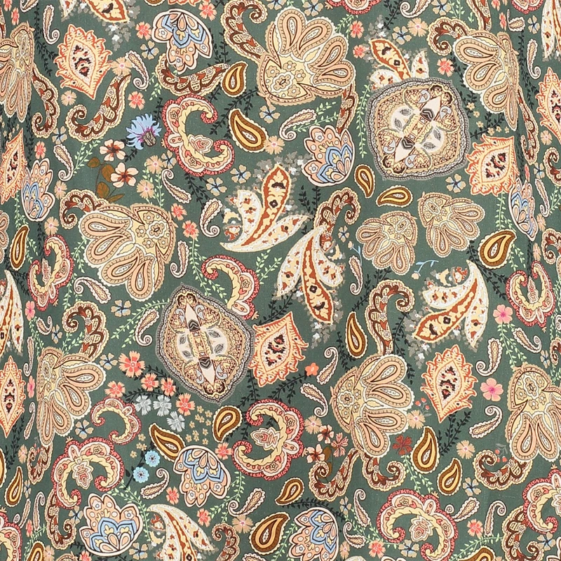 Dames Blouse 23092Blouse paisley Les Copines MIDDEN GRIJS