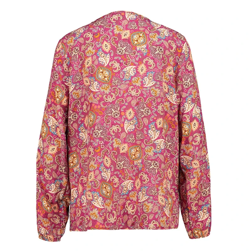 Dames Blouse 23092Blouse paisley Les Copines CASSIS