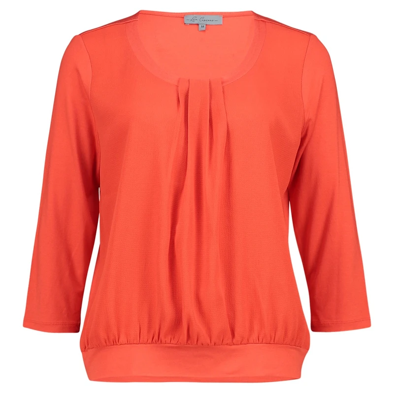 Dames Blouse 23104Blouse wovenmix Les Copines ORANJE