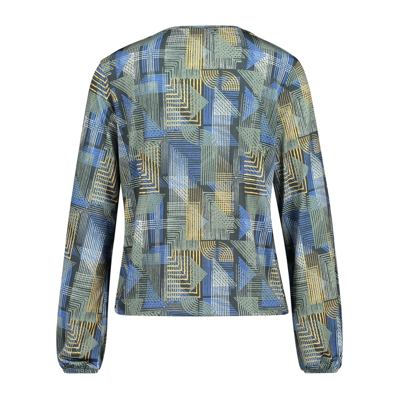 Dames Blouse 23219blousongraphic Sanne INDIGO BLUE