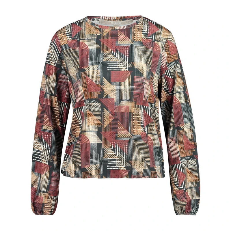 Dames Blouse 23219blousongraphic Sanne CAMEL