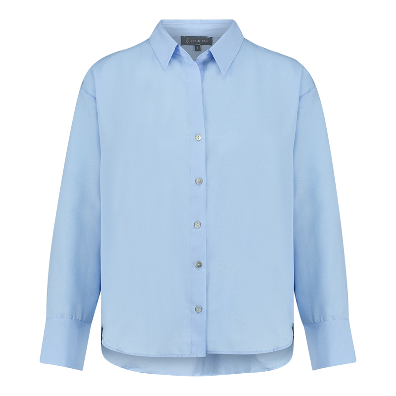 Dames Blouse 24118 Ivy & You BLEU