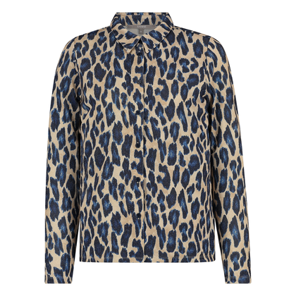 Dames Blouse 25002 blouse panterprint jersey lurex