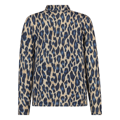 Dames Blouse 25002 blouse panterprint jersey lurex