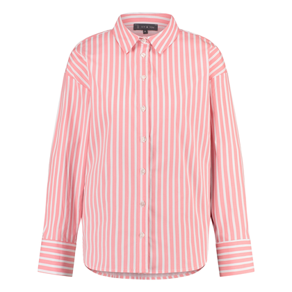 Dames Blouse 25015 blouse streep oversized
