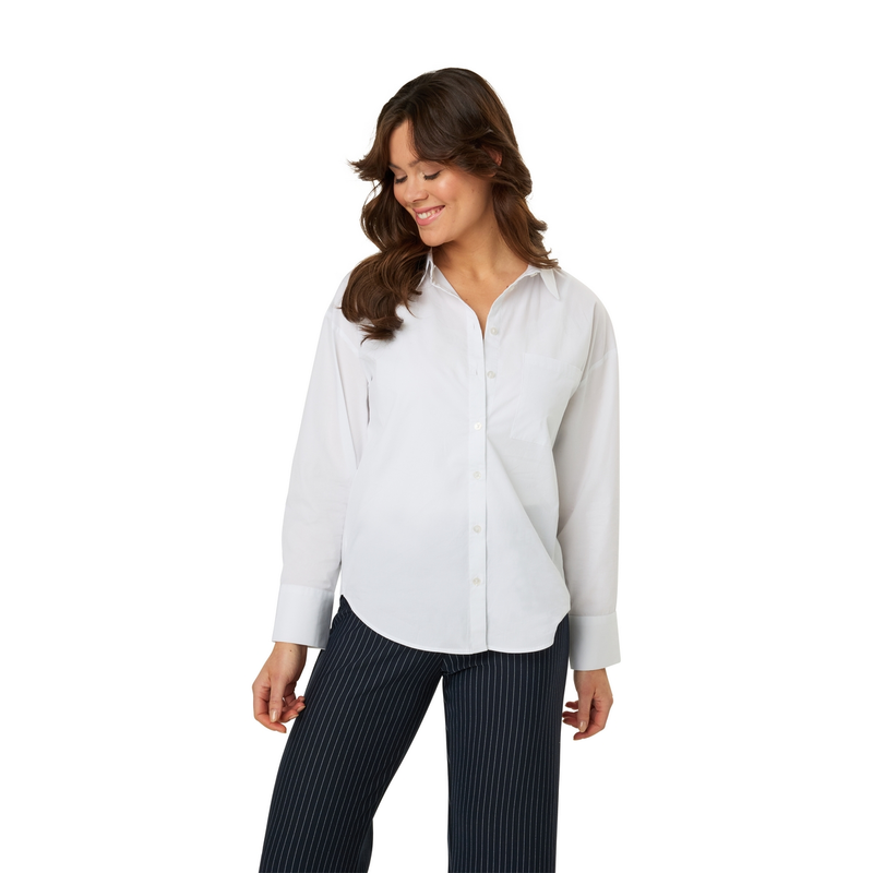 Dames Blouse 25016 blouse uni oversized Ivy & You Wit