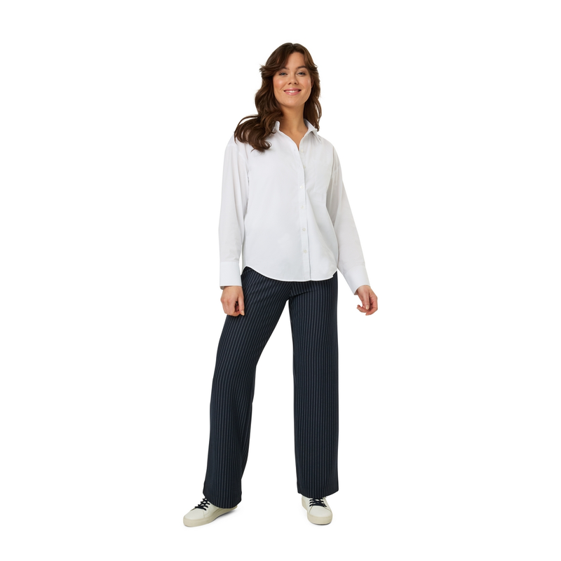 Dames Blouse 25016 blouse uni oversized Ivy & You Wit