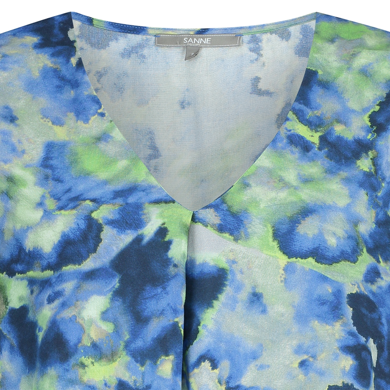 Dames Blouse 25044 Sanne BLAUW DESSIN