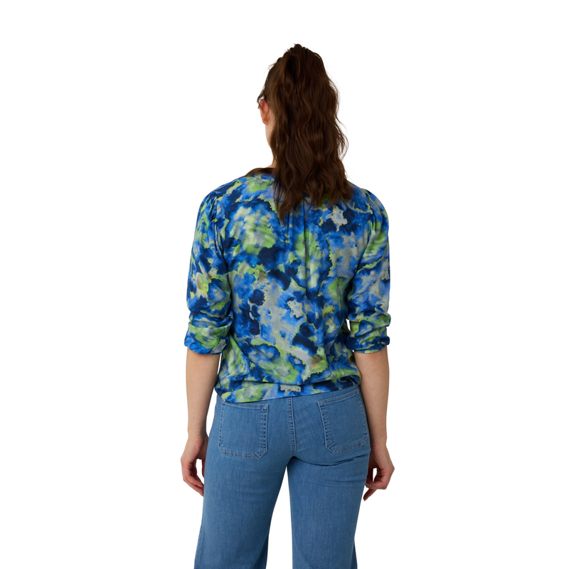 Dames Blouse 25051 Sanne BLAUW DESSIN