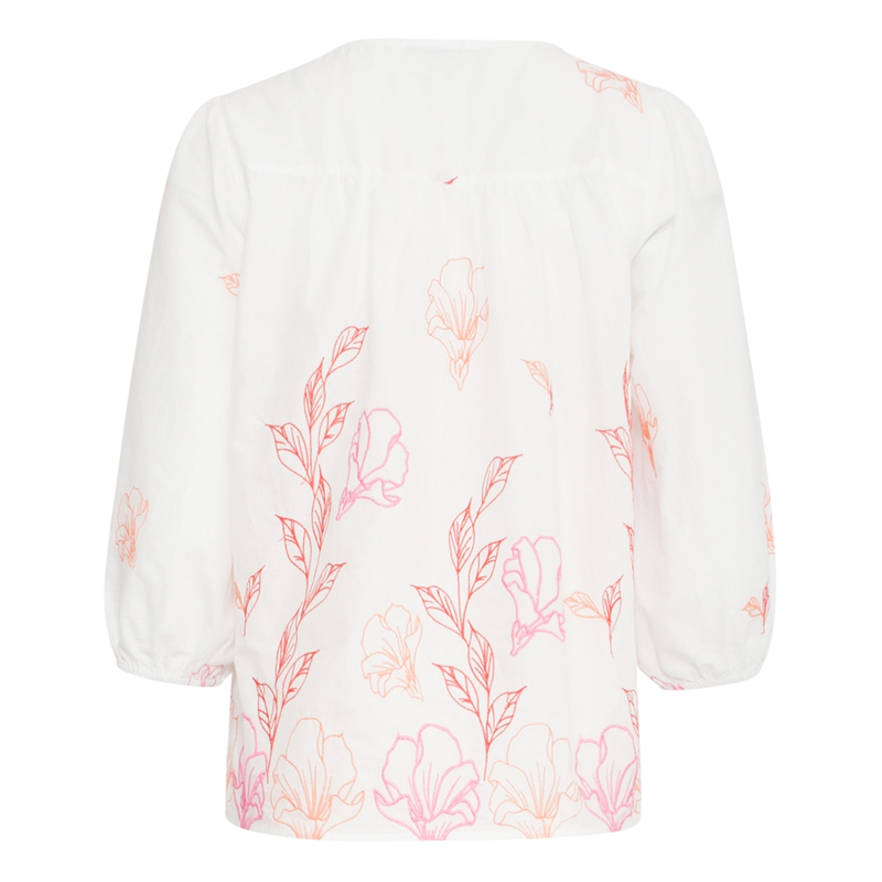 Dames Blouse 25262 Smashed Lemon Wit