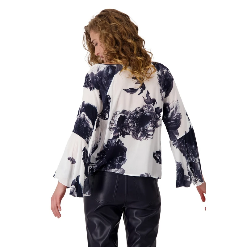 Dames Blouse 409360 Monari BLAUW DESSIN