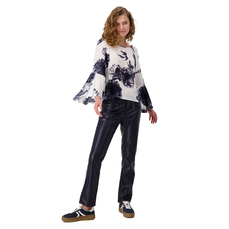 Dames Blouse 409360 Monari BLAUW DESSIN