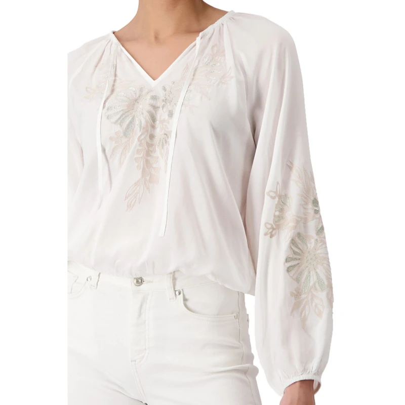 Dames Blouse 409403 Monari OFF-WHITE