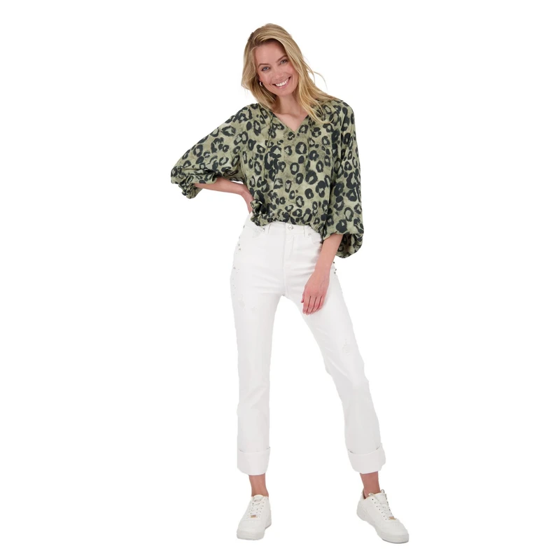 Dames Blouse 410064 Monari BRUIN DESSIN
