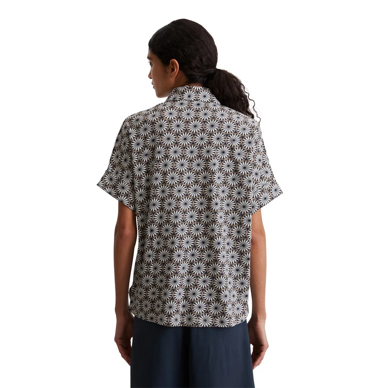 Dames Blouse 504206751197 Marc O'Polo BLAUW DESSIN