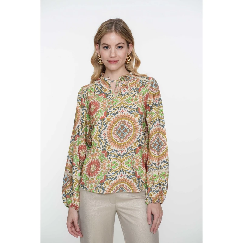 Dames Blouse 53213-20 Geisha ZAND