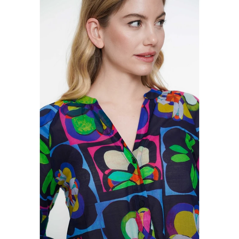 Dames Blouse 53233-20 Geisha BLEU