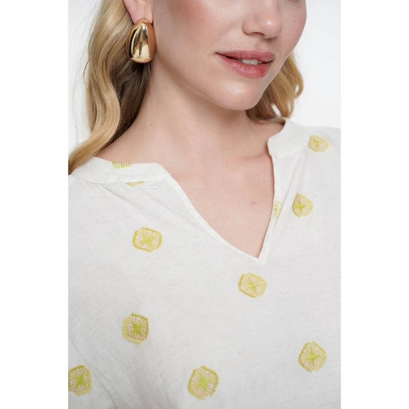 Dames Blouse 53244-20 Geisha ZAND