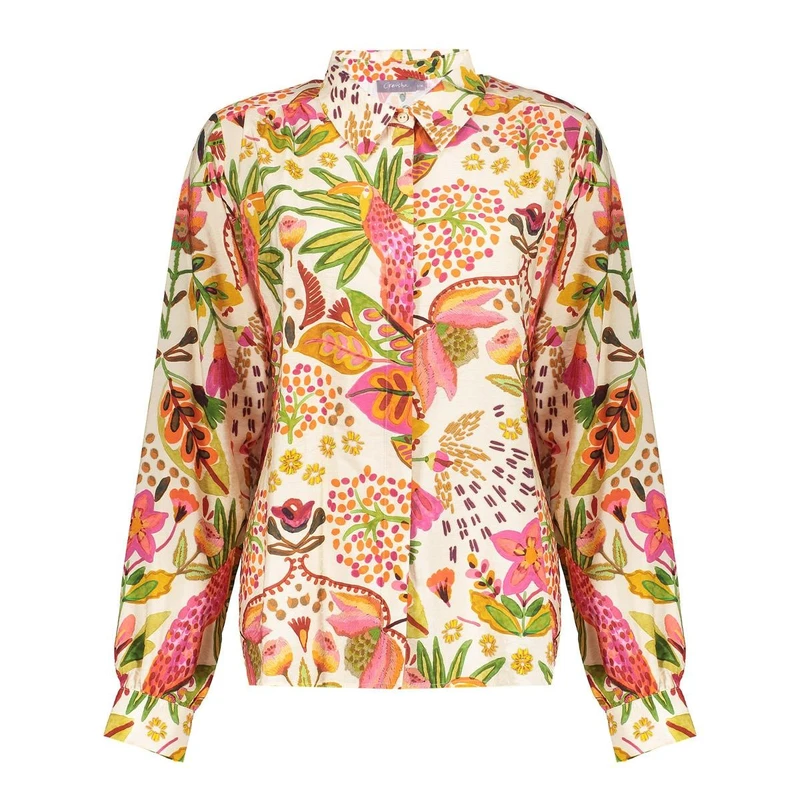 Dames Blouse 53255-20 Geisha GROEN DESSIN