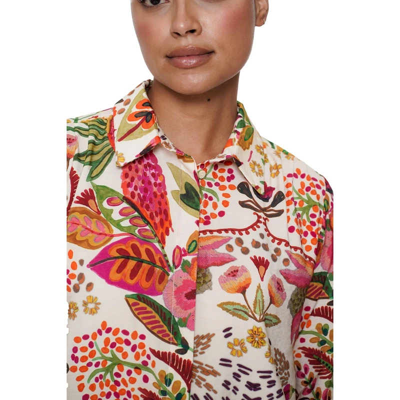 Dames Blouse 53255-20 Geisha GROEN DESSIN