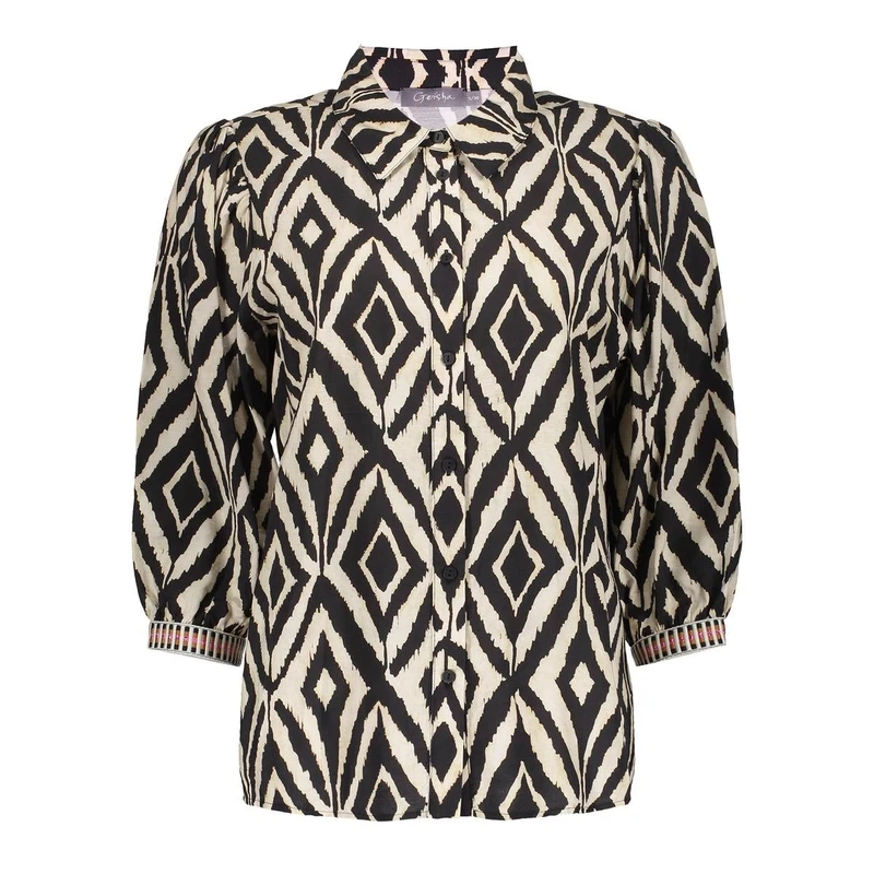 Dames Blouse 53261-20 Geisha ZWART
