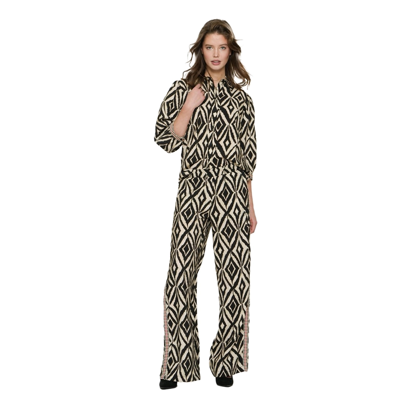 Dames Blouse 53261-20 Geisha ZWART
