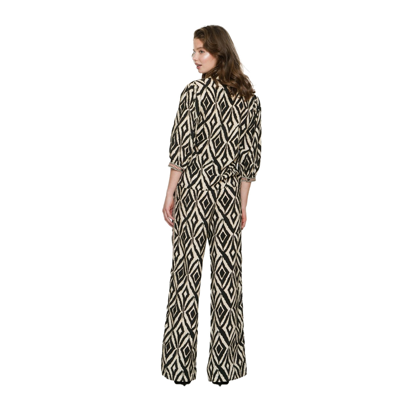Dames Blouse 53261-20 Geisha ZWART